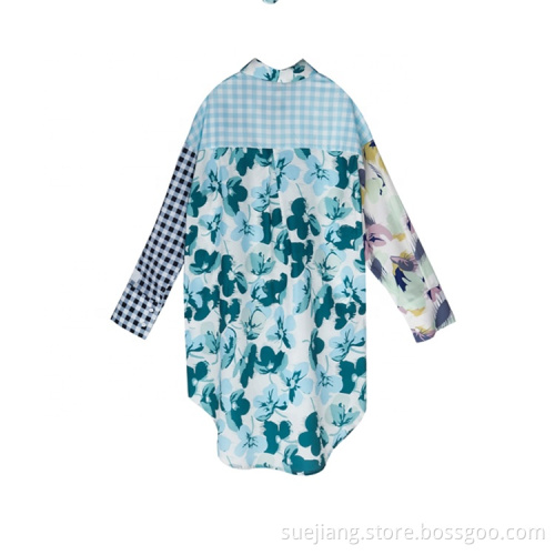 Oversized Long Sleeve Ladies button shirt dress women